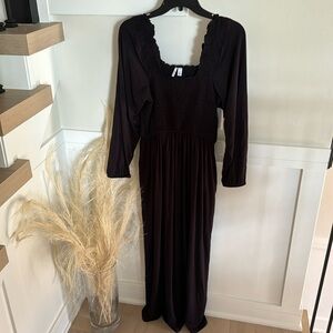 Nordstrom black maxi dress  size small